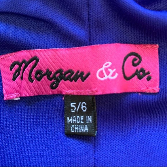 Morgan & Co. royal blue lace skater dress Size 5/6 - Picture 5 of 9